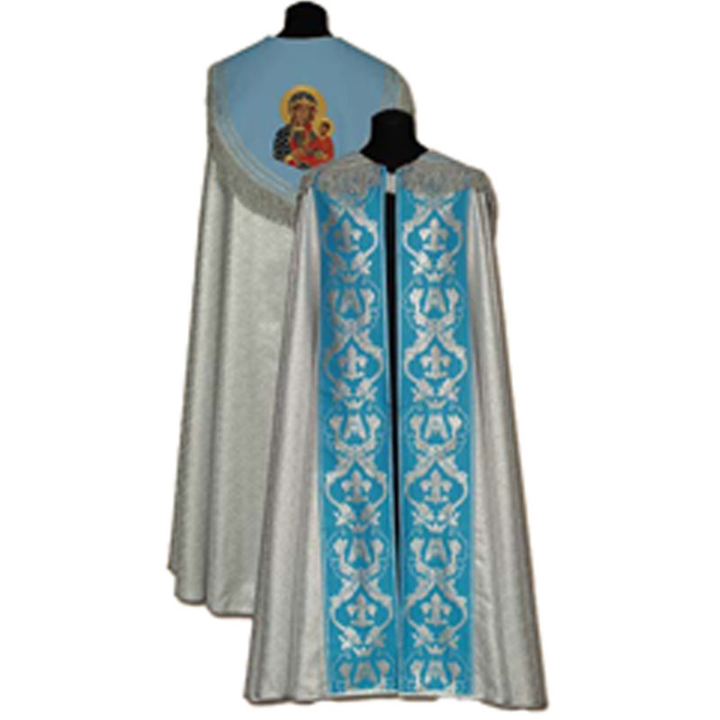 Capa pluvial azul Virgen Czestochowa