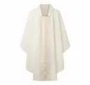 Casulla blanca dibujo cruces