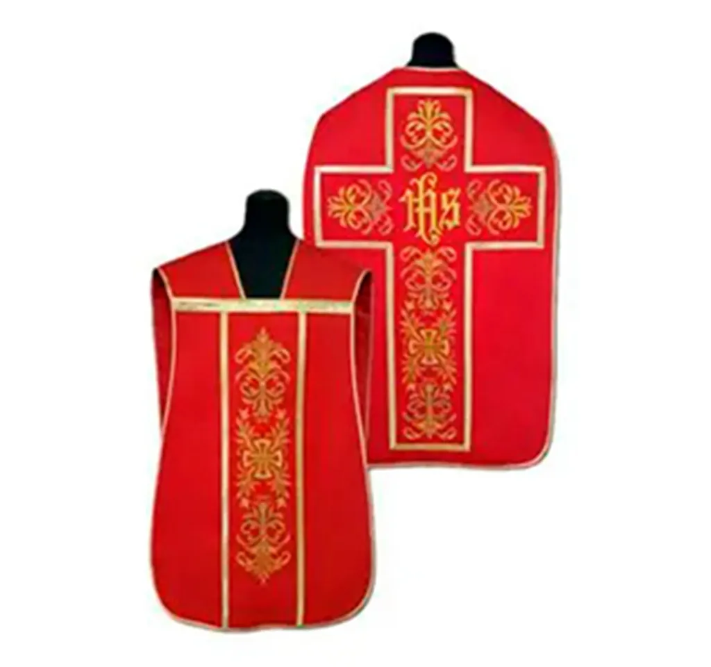 Casulla de guitarra roja cruz JHS