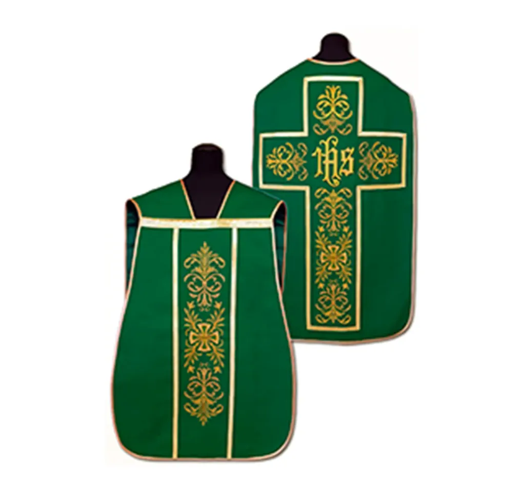 Casulla de guitarra verde cruz JHS