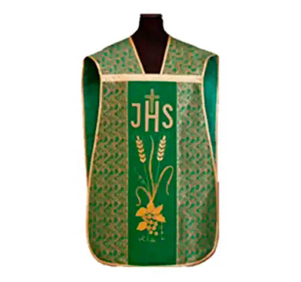 Casulla de guitarra verde JHS espigas uvas