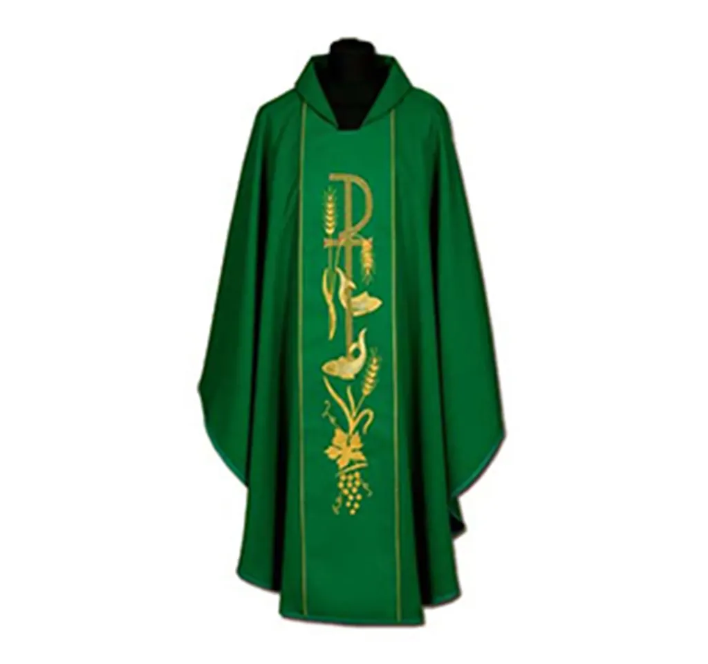[1224] Casulla de sacerdote bordada
