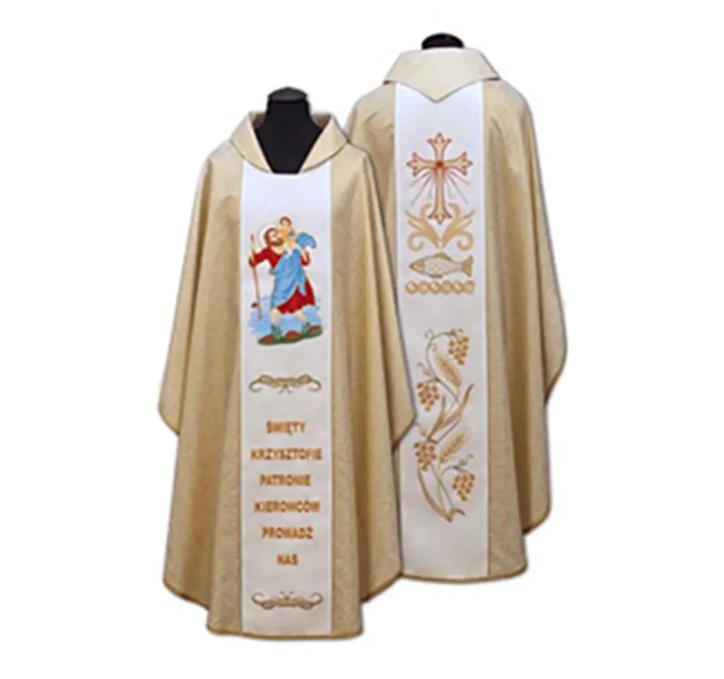 Casulla de sacerdote bordada