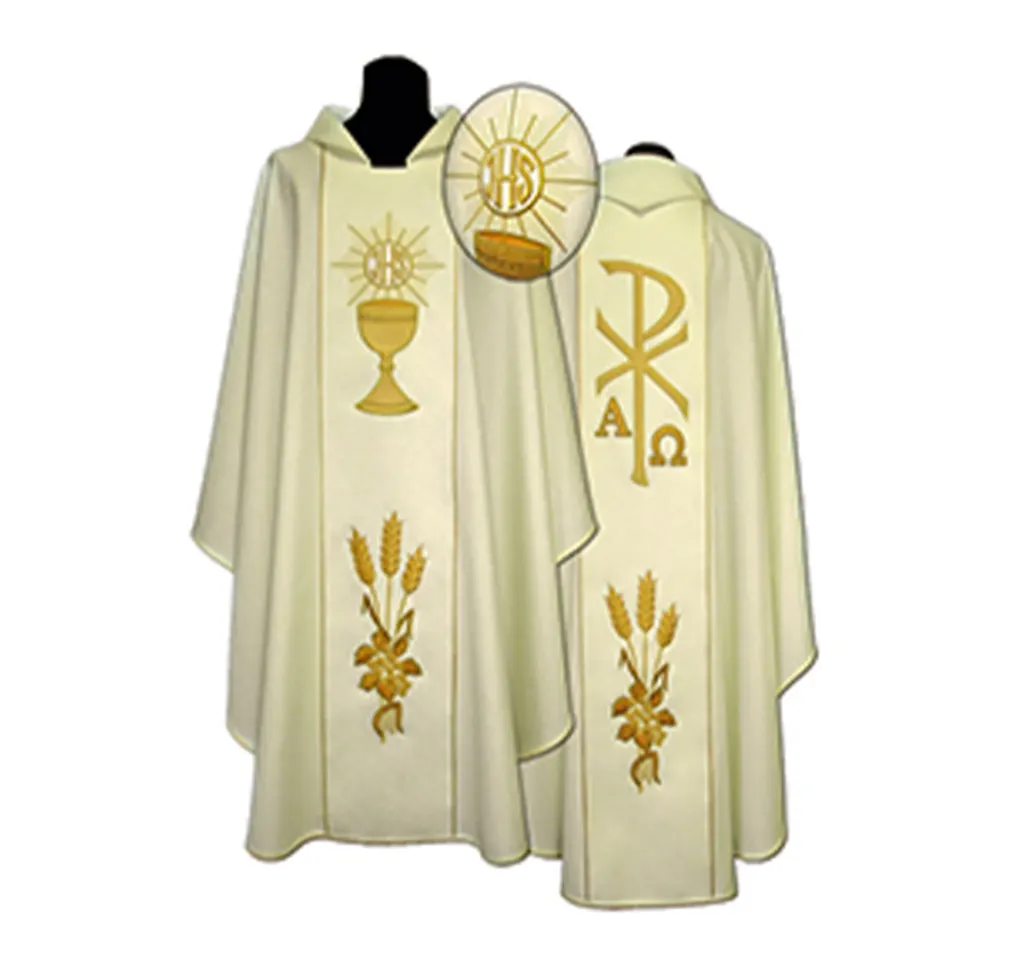 Casulla de sacerdote bordada