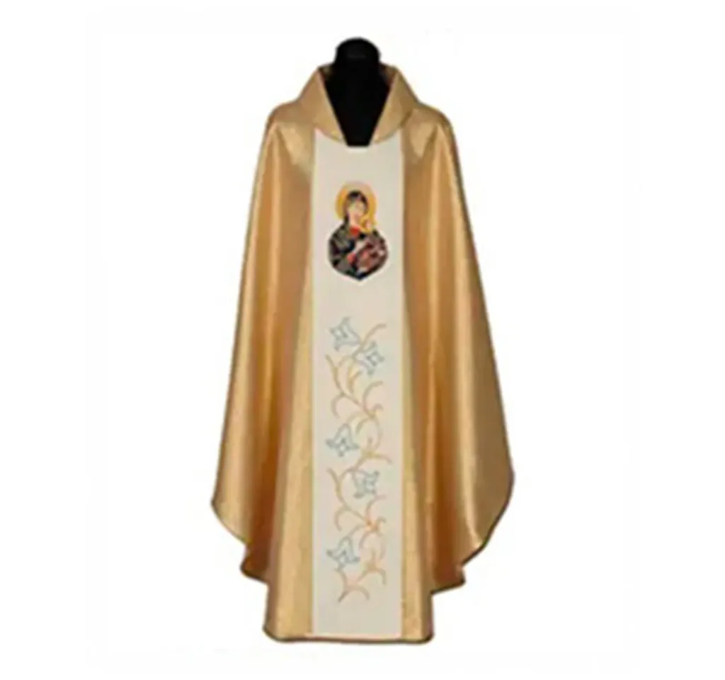 Casulla sacerdotal Virgen del perpetuo socorro