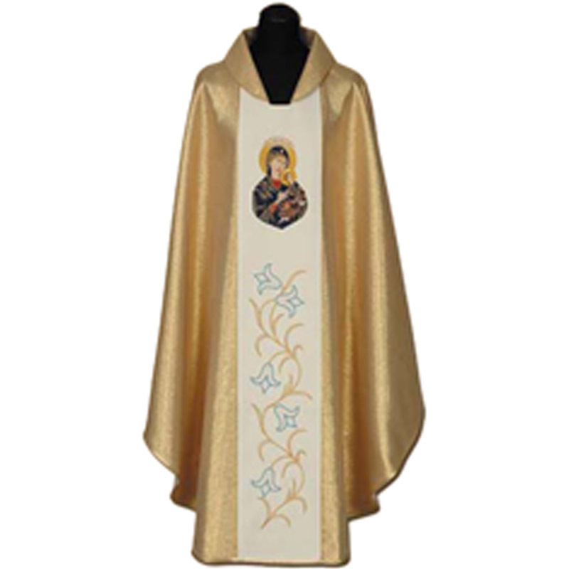 Casulla sacerdotal Virgen del perpetuo socorro