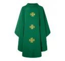 Casulla verde tres cruces