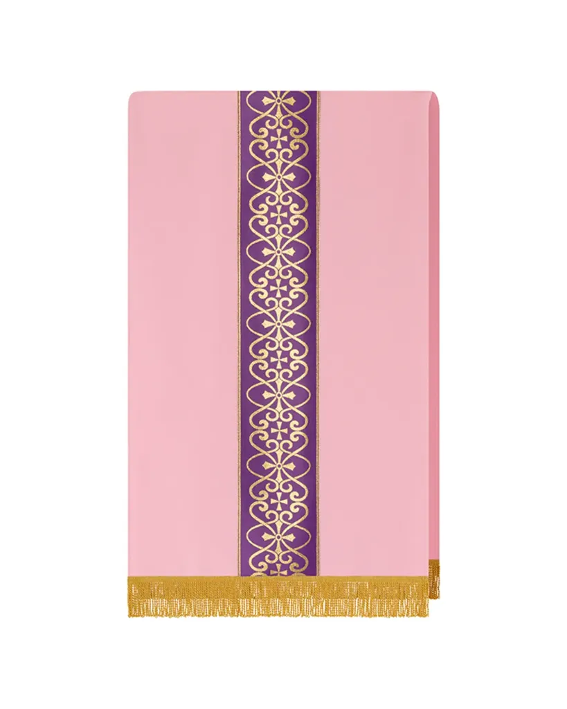 [4330] cubre ambón rosa cruces (estolón MORADO)