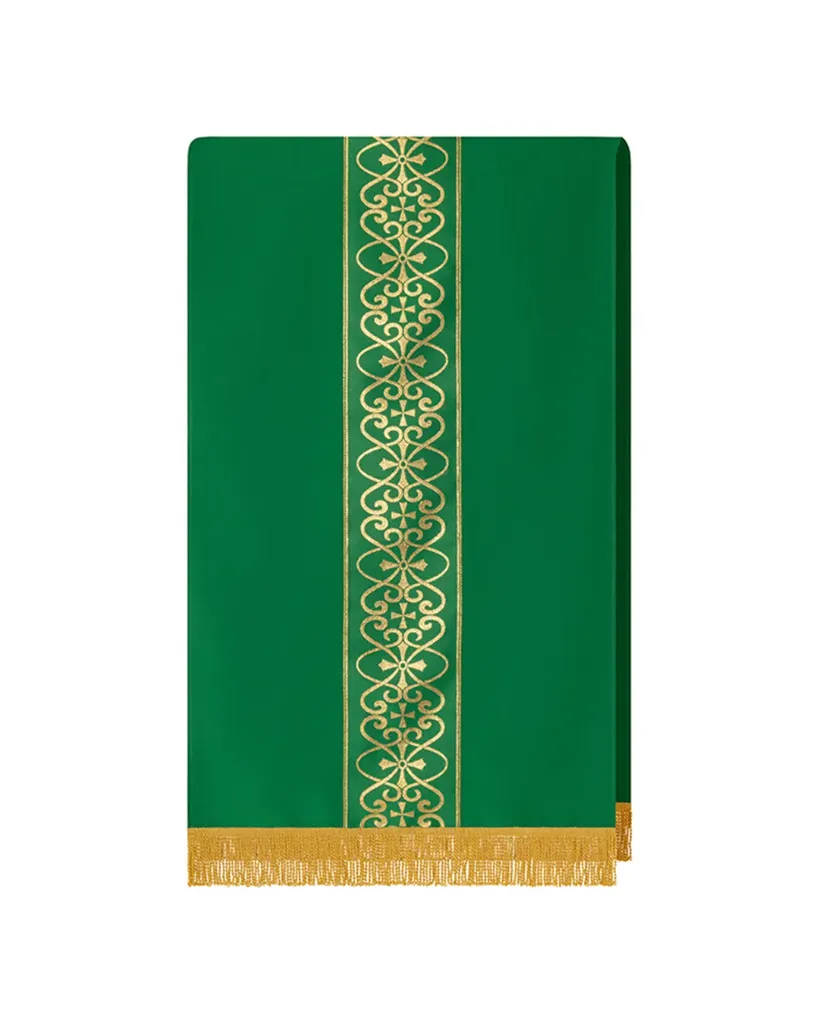 [4326] Cubre ambon verde cruces