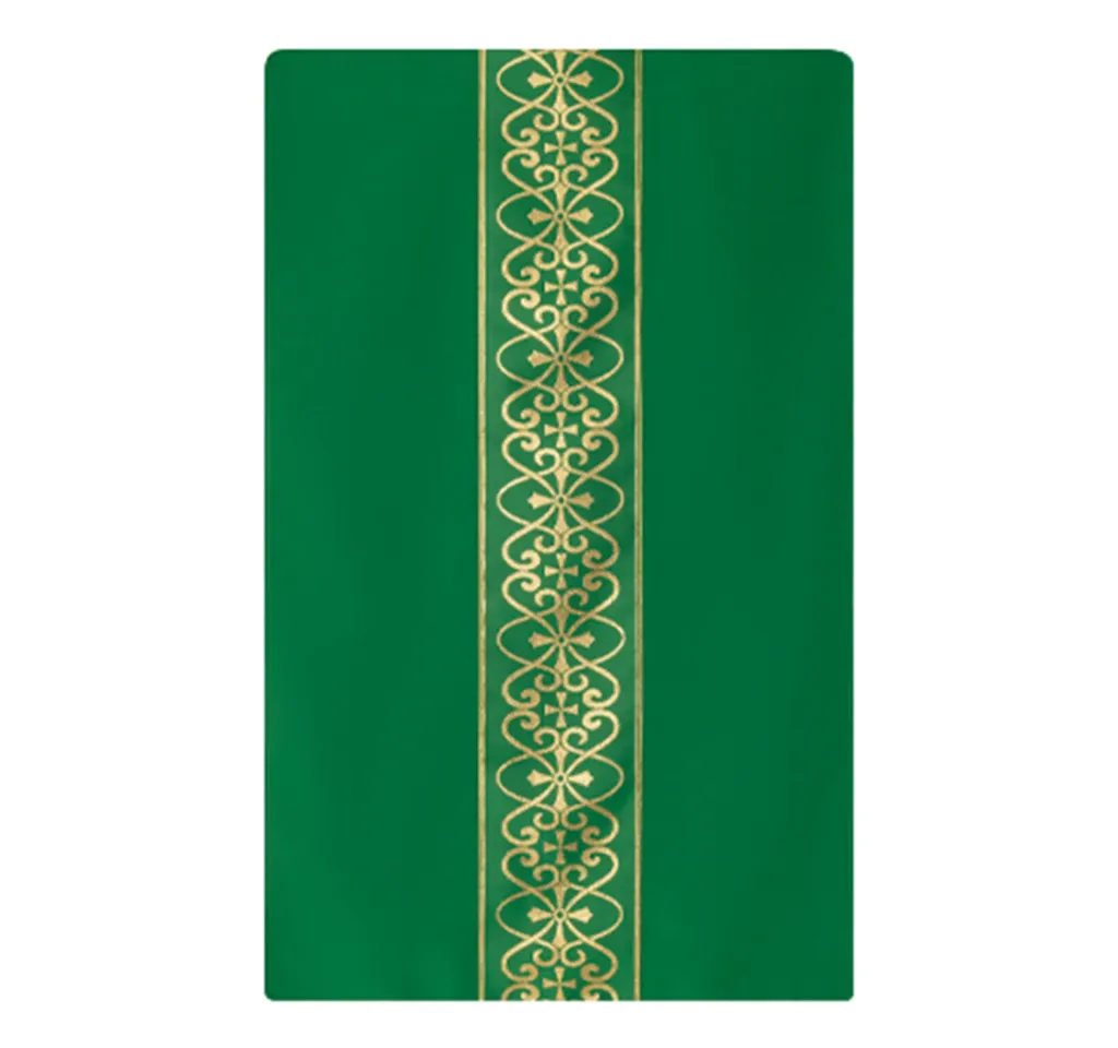 [4338] Cubre cáliz verde cruces