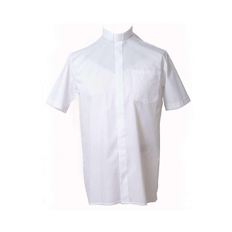 Camisa manga corta mezcla blanco