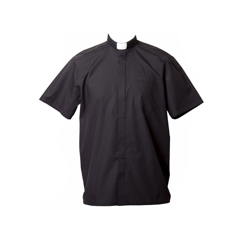 Camisa manga corta mezcla negro
