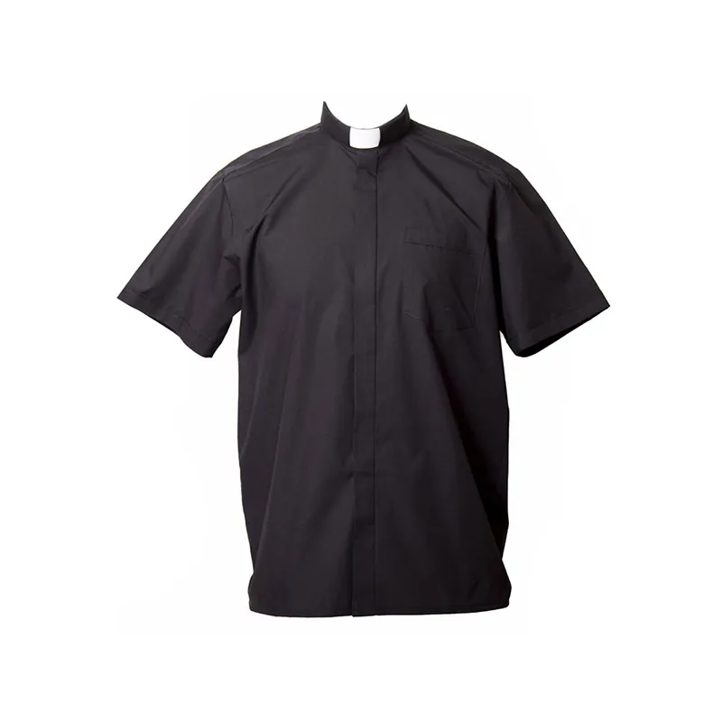 Camisa manga corta mezcla negro
