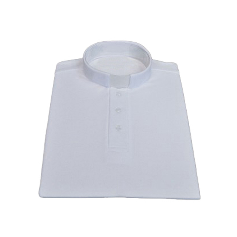 Polo Sacerdote Manga Corta blanco