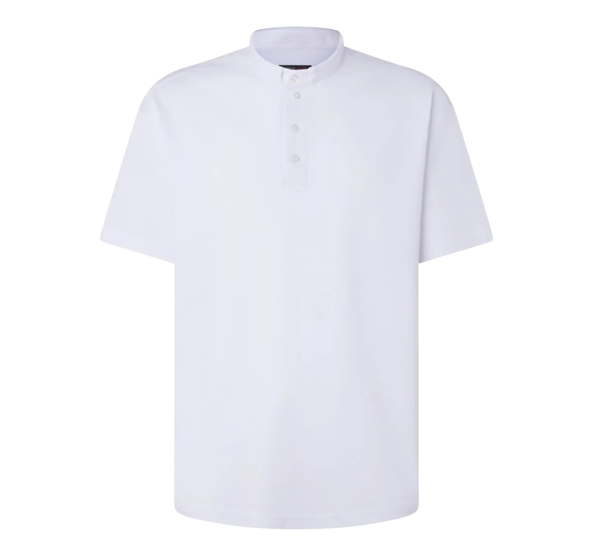 Polo Sacerdote Manga Corta blanco