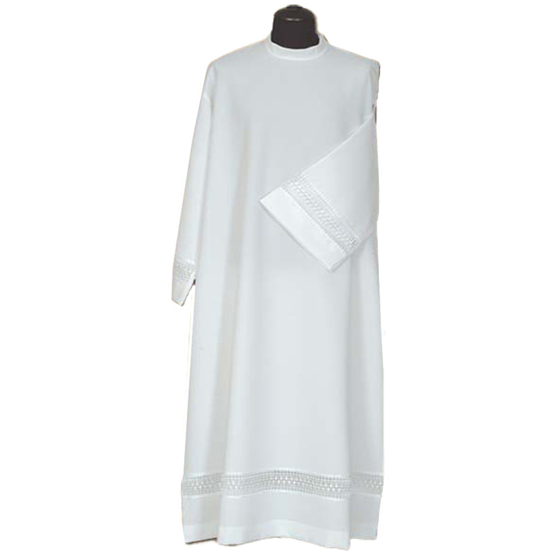 Alba sacerdote vainica blanca