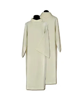[3795] Alba sacerdote capucha crema (164)
