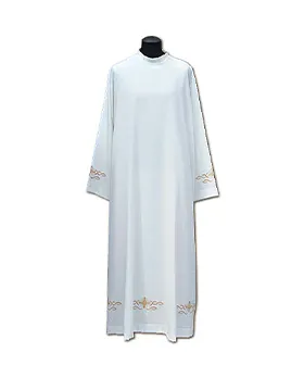 [3868] Alba sacerdote bordada cruz (164)