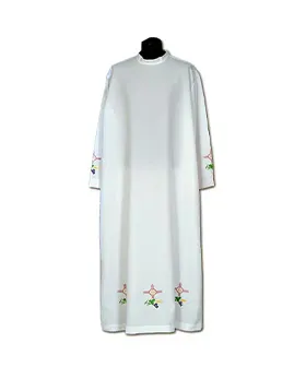 [3886] Alba sacerdote bordada estrella (164)