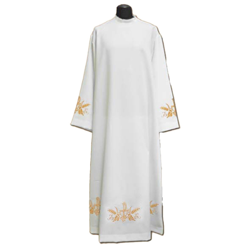 Alba sacerdote blanca espigas