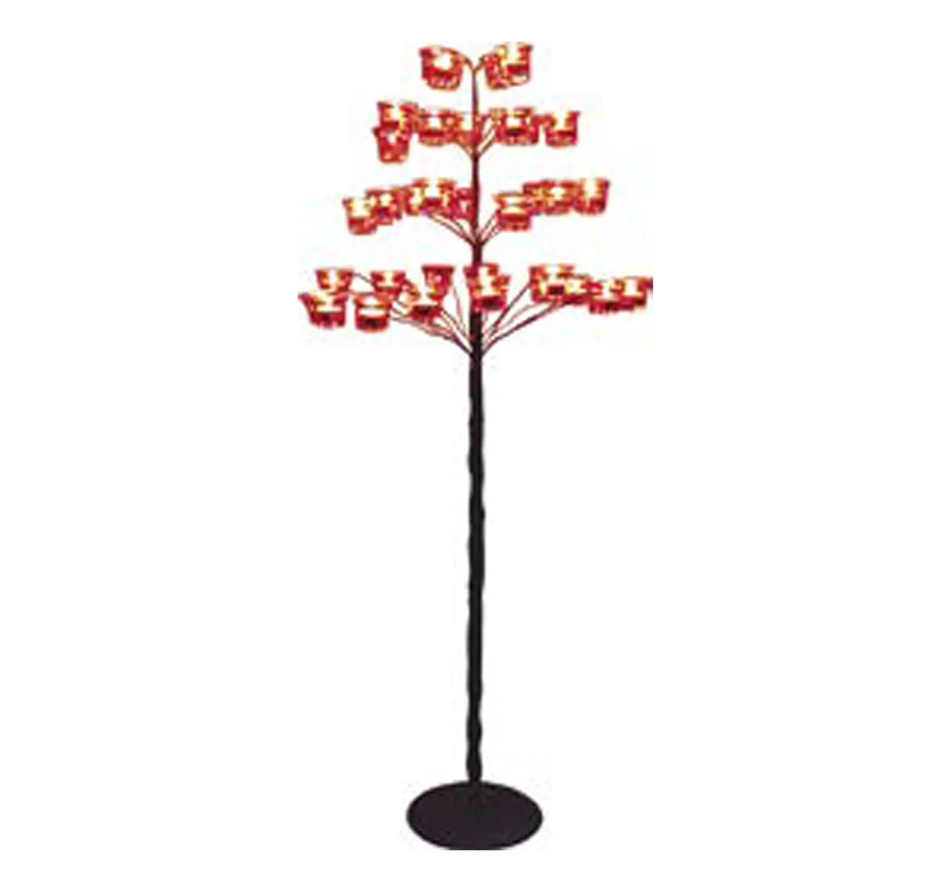 Candelabro para 36 lâmpadas de metal, com recipiente de vidro (Com porta-moeda)