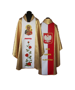 Casulla de sacerdote bordada