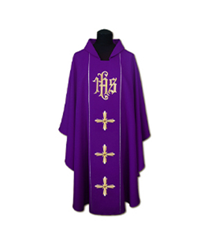 Casulla de sacerdote bordada