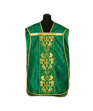 Casulla de guitarra verde cruces