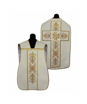 Casulla de guitarra blanca cruz JHS