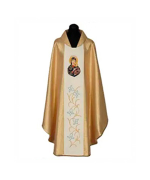 Casulla sacerdotal Virgen del perpetuo socorro