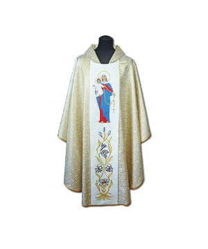 Casulla de sacerdote bordada