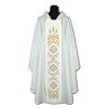 Casulla de sacerdote blanca bordada