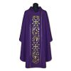 Casulla de sacerdote violeta bordada
