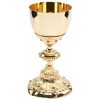 Cáliz barroco en fusión dorado con inserciones