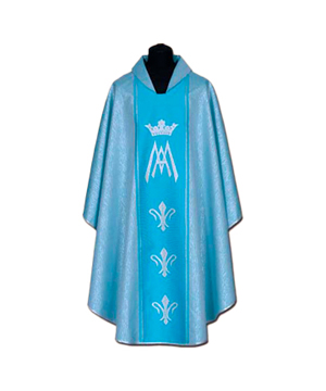 Casulla azul corona