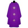 Casulla morada tres cruces