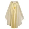 Casulla sacerdotal dorada cruz