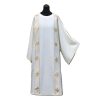 Dalmática blanca doble cruces