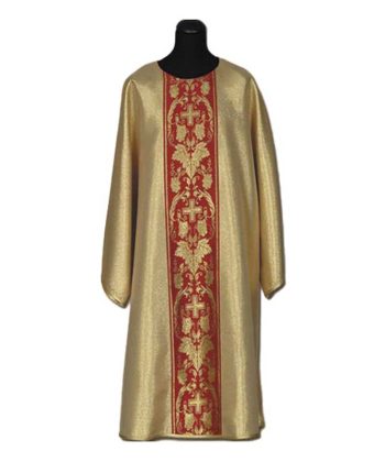 Dalmática dorada y roja