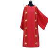 Dalmática roja doble cruces