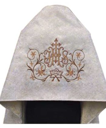 Paño de hombros dorado JHS hojas flores