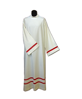Alba sacerdote vainica roja
