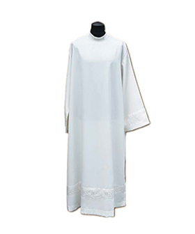 Alba sacerdote blanca vainica