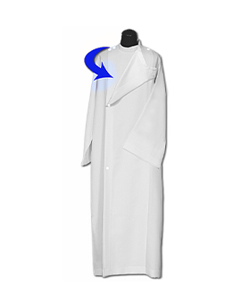 Alba sacerdote apertura costado
