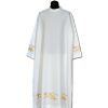 Alba sacerdote bordada cruz espiga