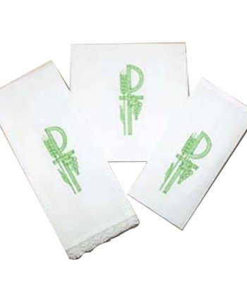 Corporal purificador manutergio uvas espigas verde