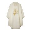 Casulla de sacerdote blanca bordada