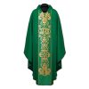 Casulla de sacerdote verde JHS