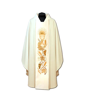 Casulla de sacerdote bordada