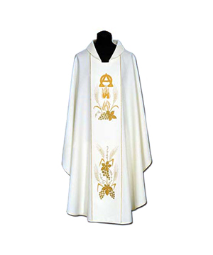 Casulla de sacerdote bordada